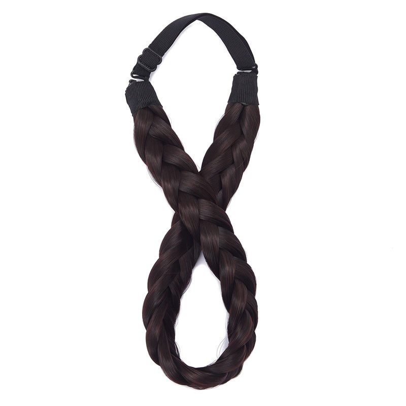 TOECWEGR Braid headband 3 Strands Synthetic Braided Hair Headbands Stretch Plaited Hair Headbands Hairpiece Fashion Girl Costume Hair Accessories - Image 3