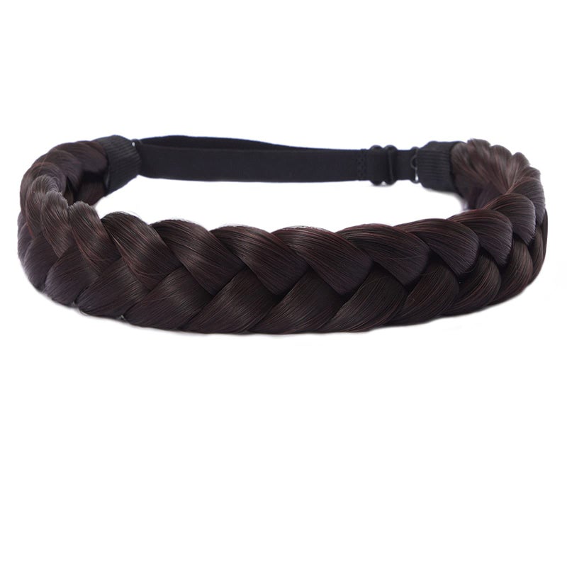 TOECWEGR Braid headband 3 Strands Synthetic Braided Hair Headbands Stretch Plaited Hair Headbands Hairpiece Fashion Girl Costume Hair Accessories - Image 1