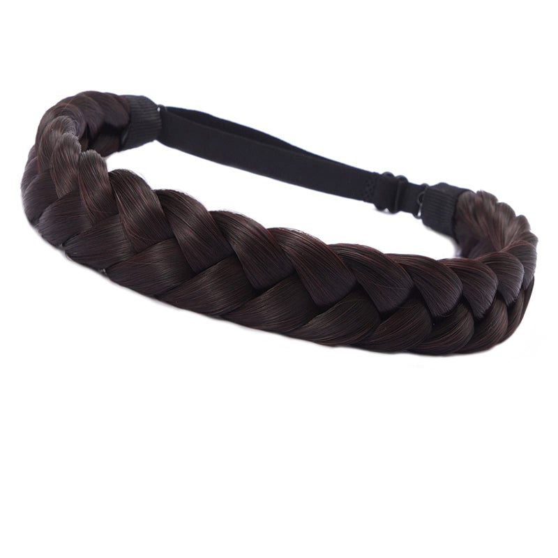 TOECWEGR Braid headband 3 Strands Synthetic Braided Hair Headbands Stretch Plaited Hair Headbands Hairpiece Fashion Girl Costume Hair Accessories - Image 2