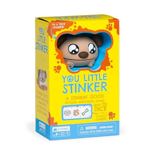 Exploding Kittens You Little Stinker 25 Players Ages 4 5 Minutes to Play Matching Game with Dice and Shaker Kid Friendly Dice Game Family Game Night Engaging Kids Game - Image 1