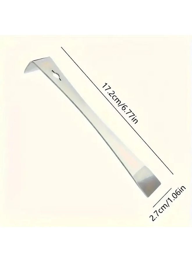 2pcs Stainless Steel Pry Bar Set Sharp Straight And 90 Degree Edges For Woodworking - Image 4