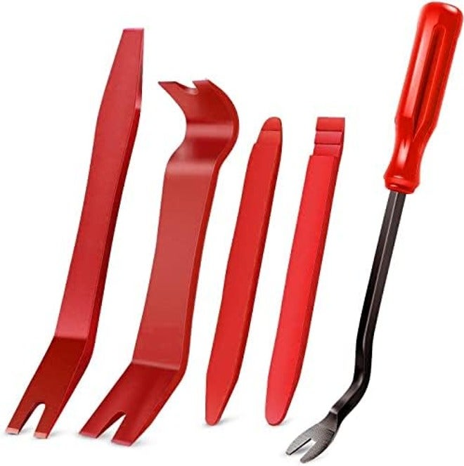GOOACC 5PCS Auto Trim Removal Tool Kit No-Scratch Pry Tool for Car Door Clip Panel & Audio Dashboard Dismantle