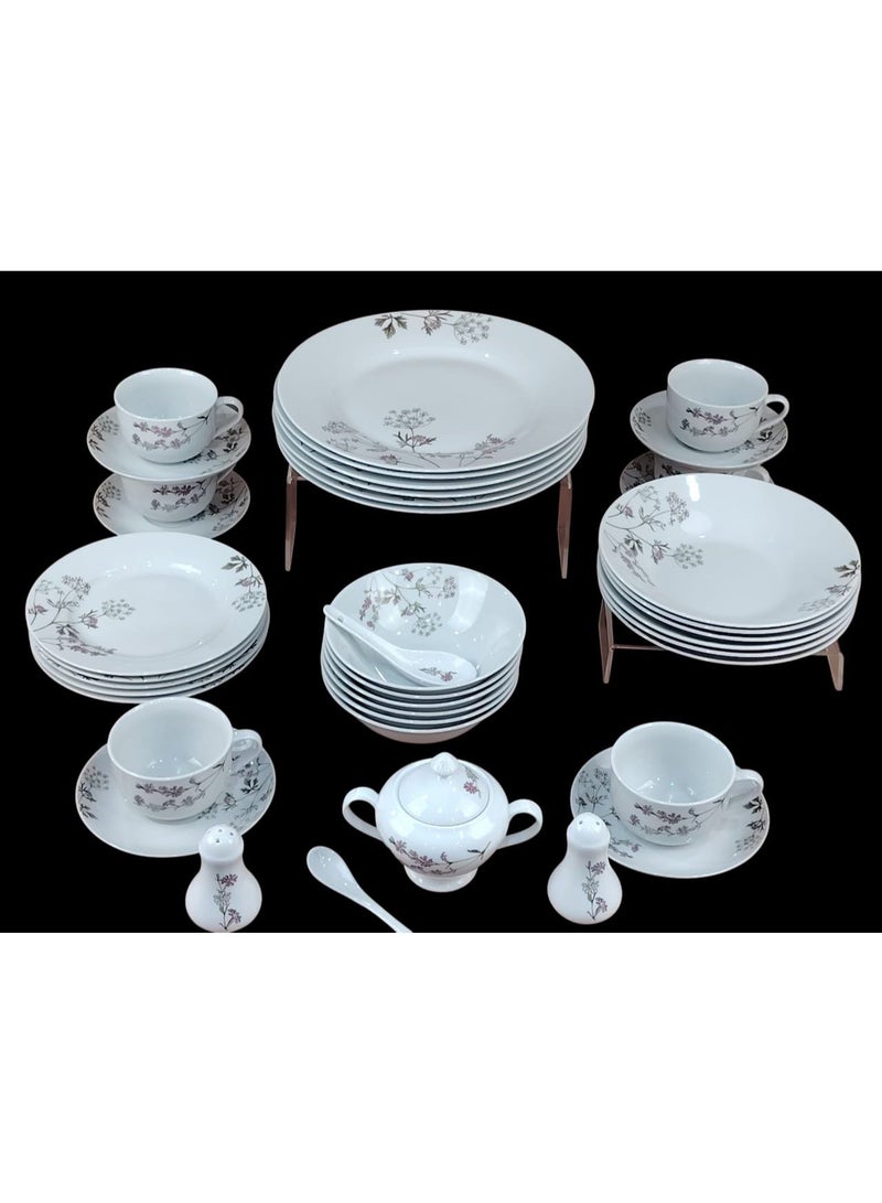 دانيا ✨ طقم سفرة فاخر لـ 6 أشخاص – 47 قطعة تضيف لمائدتك لمسة فاخرة ✨ - Image 2