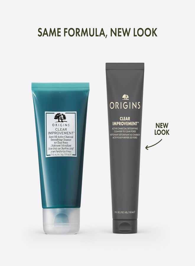 Origins Clear Improvement Detoxifying Cleanser to Clear Pores | Visibly Minimizes Pores | With Bamboo Charcoal & Salicylic Acid, 5 Fl Oz - Image 2