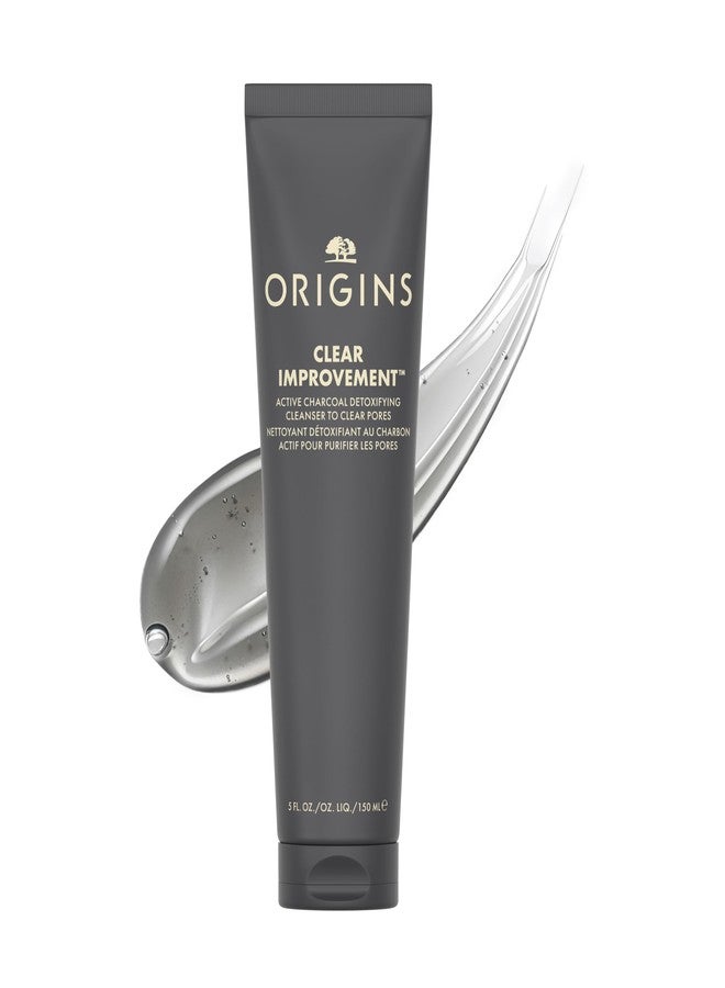Origins Clear Improvement Detoxifying Cleanser to Clear Pores | Visibly Minimizes Pores | With Bamboo Charcoal & Salicylic Acid, 5 Fl Oz - Image 1