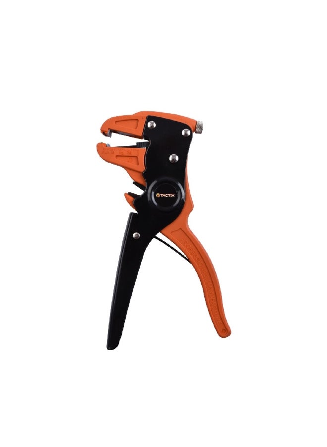 Tactix Steel Wire Stripper with Automatic Clamping Action Orange and Black 23 x 9.4 x 2.6 cm 400001  - Image 1