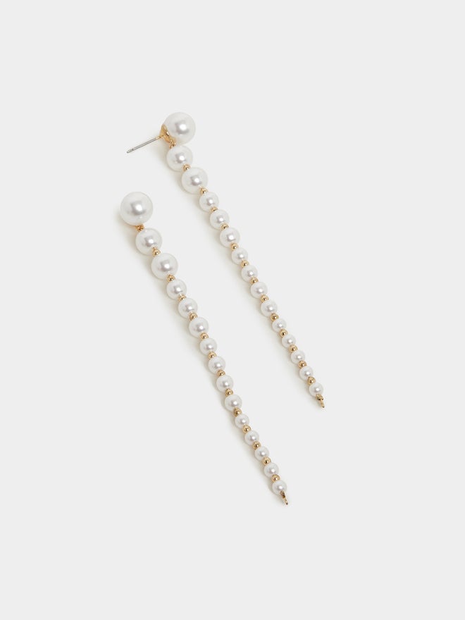 Styli Styli Multi Faux Pearl Detail Dangle Earrings  - Image 2