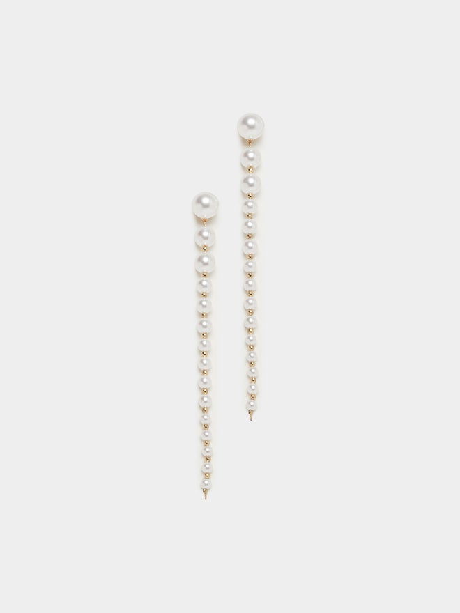 Styli Styli Multi Faux Pearl Detail Dangle Earrings  - Image 1