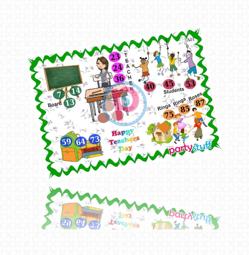 PartyStuff Tambola Housie - Teachers Day kukuba (24 Piece) - Image 2