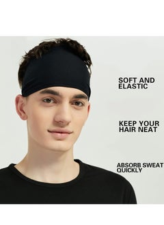 Oasisgalore Sports Headbands for Men (5 Pack),Moisture Wicking Workout Headband, for Running,Cycling,Football,Yoga  - Image 2