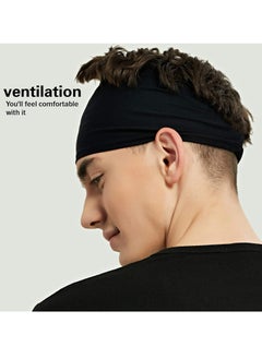 Oasisgalore Sports Headbands for Men (5 Pack),Moisture Wicking Workout Headband, for Running,Cycling,Football,Yoga  - Image 4