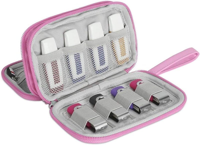 BUBM USB Flash Drive Case, Portable Waterproof Electronic Accessories Bag for USB Flash Drives, SD Cards,Earphone and Other Small Accessories 16 x 9 x 4.5 cm,Gray - Image 1