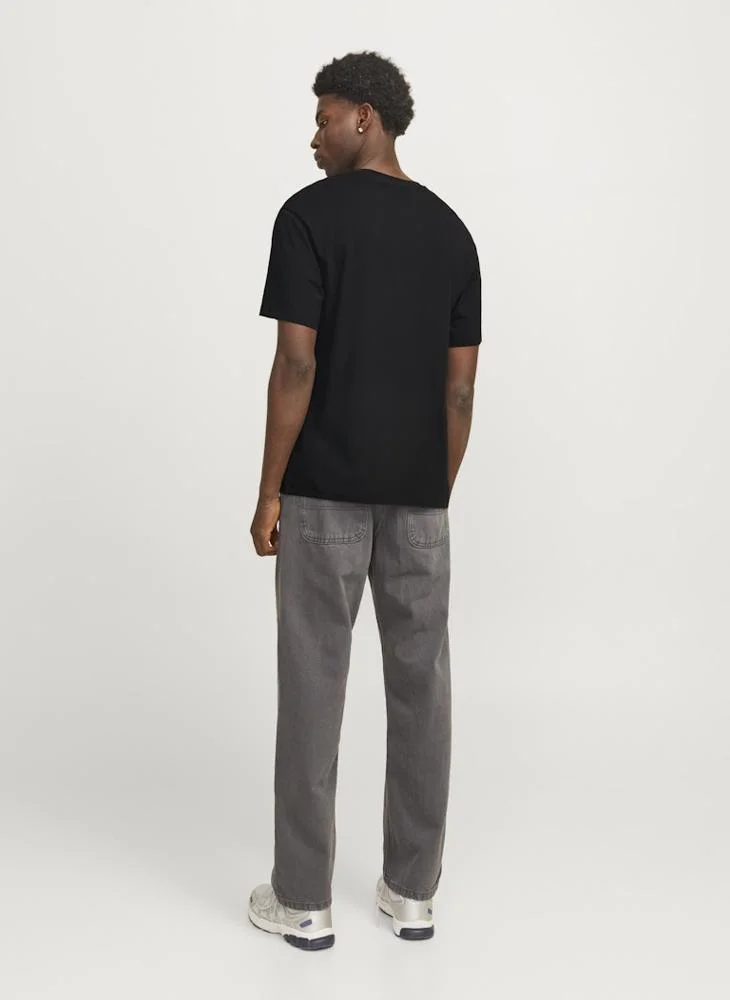 جاك اند جونز Jjcorp Graphic Short Sleeve O-Neck T-Shirt