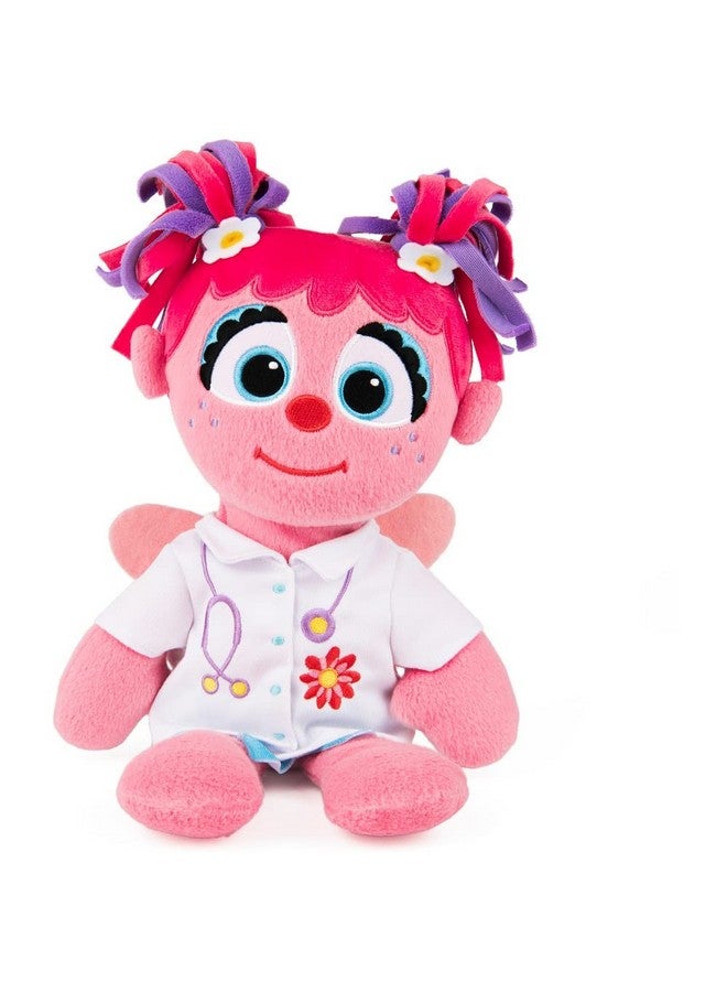 GUND دكتور آبي كادابي دمى غوندي من شارع السمسم، لعبة قماشية فاخرة للأطفال من عمر 1 سنة وما فوق، وردي/أبيض، 13" - Image 1