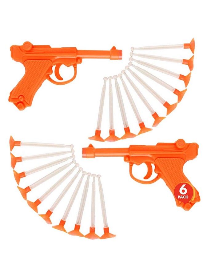 ArtCreativity Detective Dart Gun Set Of 6 Cool Dart Shooter Toys For Kids Each Set With 1 Pistol And 9 Suction Cup Darts Fun Toys For Outdoors Indoors Yard Party Favors For Boys And Girls - Image 1