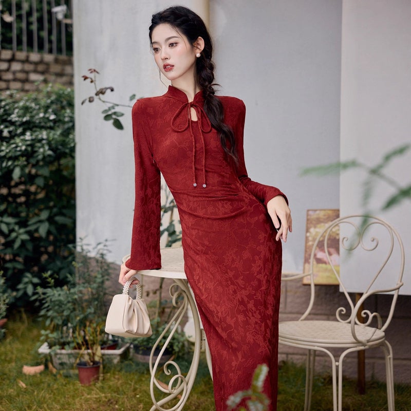 Hepburn style dress, elegant feminine daily styling - Image 4