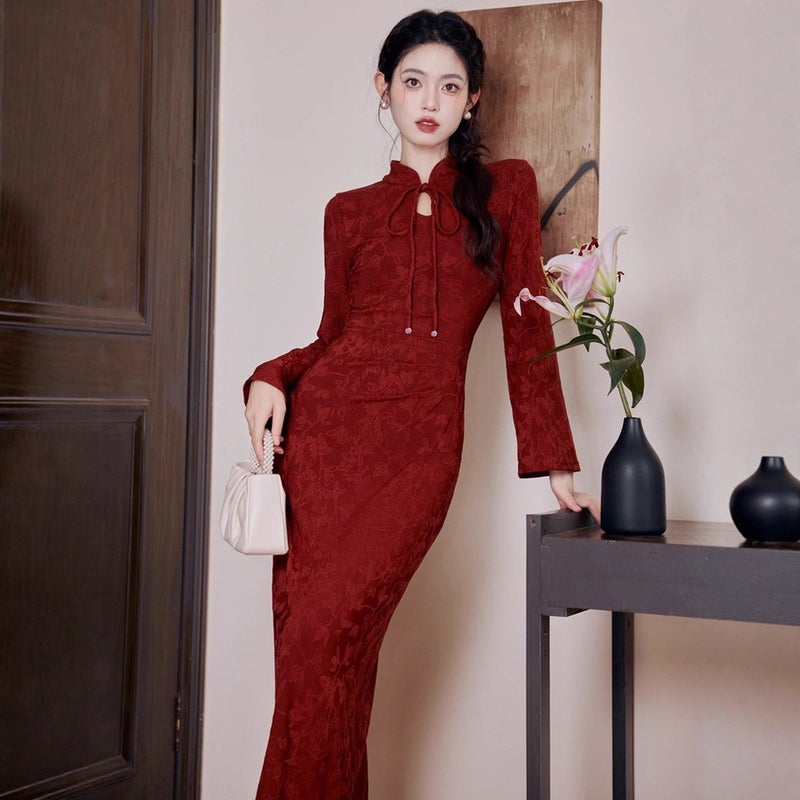 Hepburn style dress, elegant feminine daily styling - Image 2