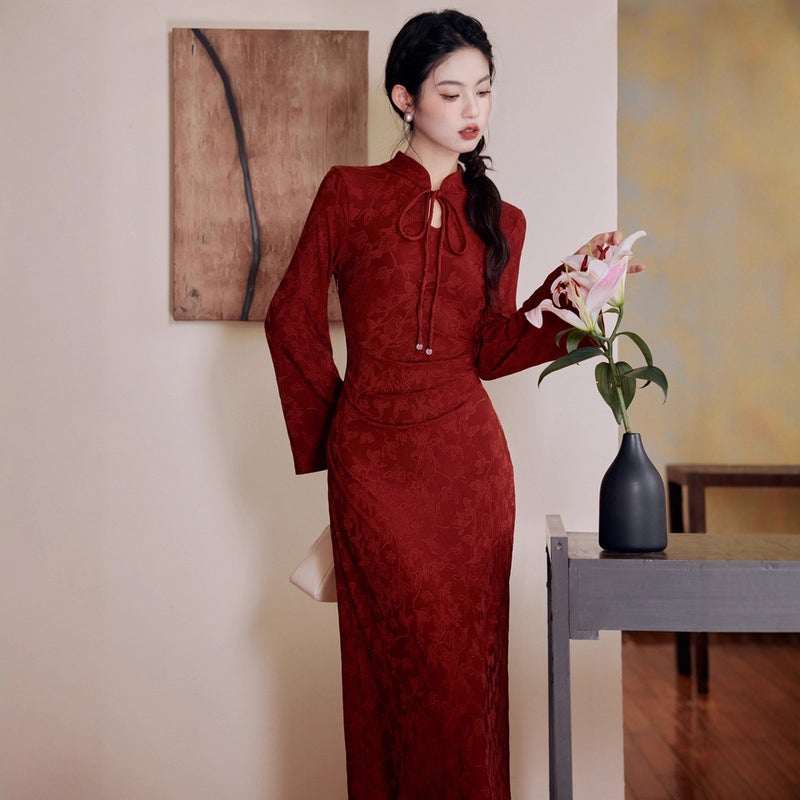 Hepburn style dress, elegant feminine daily styling - Image 3