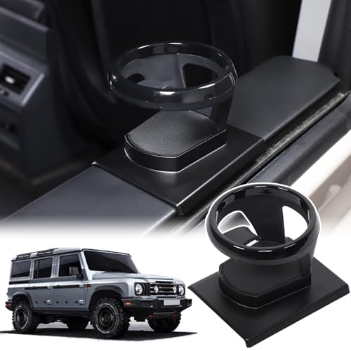 Bekantogy Car Cup Holder Compatible with INEOS Grenadier 20222024 Rear Inner Door Panel Expanded Cup Holder Drink Holder Water Cup Holder ABS Expanding Mug Holder Right