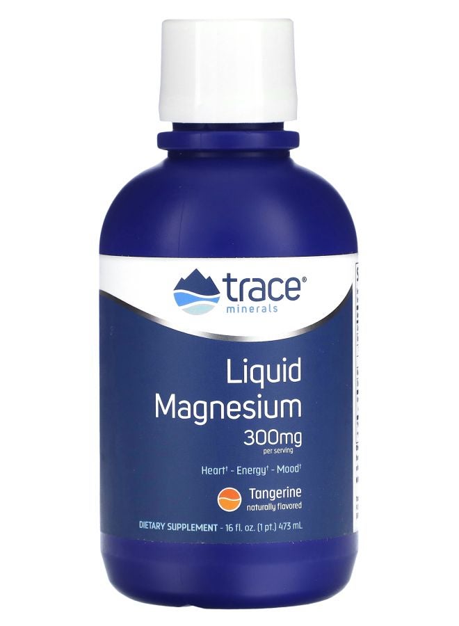 Trace Minerals Liquid Magnesium Tangerine 300 mg 16 fl oz (473 ml)