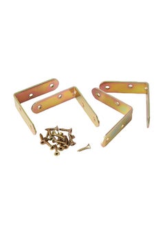 LAWAZIM Shelf Bracket Set | Metal Rustic Farmhouse Cottage Wooden Floating Shelves Brackets, Industrial Wall Corner Mount, With Screws  - Image 1