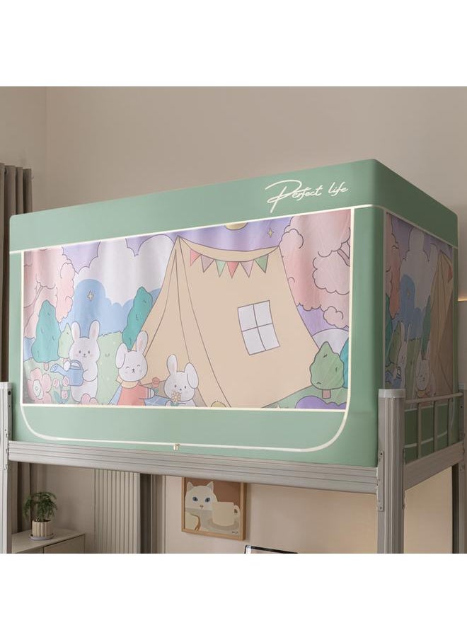 Y&D Bed Canopy Tents Curtain Blackout Curtain Single Bed Tent Curtain Student Shading Cloth Bed Canopy Mosquito Net Student Sleep Privacy Protection  - Image 1