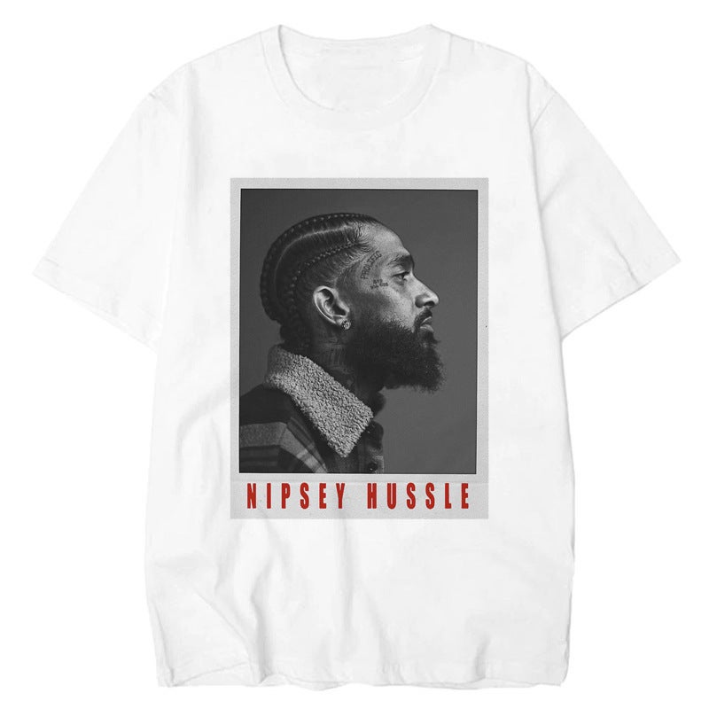Short-Sleeved The Great Nipsey Men'S Printed T-Shirt 2019 White Nipsey Husslt-Shirt - Image 2