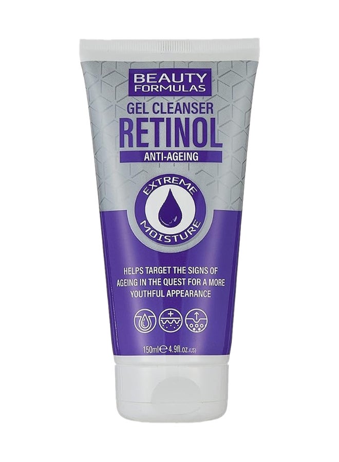 Beauty Formulas Gel Cleanser With Retinol, Anti-Ageing Formula For Youthful Appearance, 150Ml - Image 1