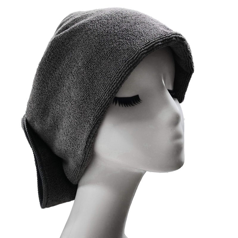 Polyte Professional Quick Dry Lint Free Microfiber Hair Drying Salon Towel  16 X 29 In  8 Pack (Dark Gray) - Image 2