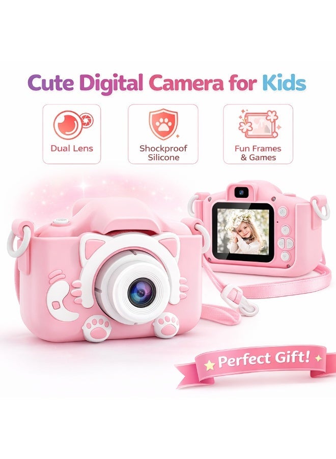 UV Enterprises Kids Camera Toy for Boys Girls, Kids Digital Camera for Kids with 1080P Video, 20MP Photo, Selfie Camera, Mini Camera Gift for Kids Age 3-12 Mini Camera for Kids Selfie Camera Toy Photo Video Camera for Boys Girls - Image 1
