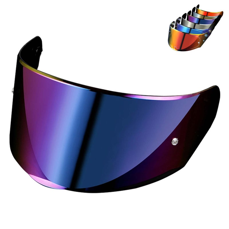 Logto Compatible with LS2 FF353320328800 Helmets Visor Tint Replacement Motorcycle Helmet Face Shield Rainbow