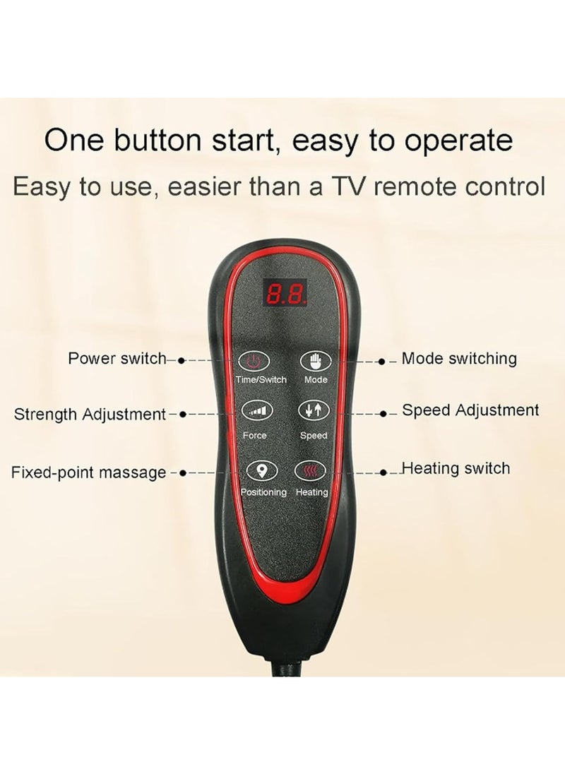 AROAQ Heating Pad Full Body Massage Mat With Shiatsu Massager,Lumbar Traction & Relaxation, Back Heating,9 Gear Massage, Full Body Massager For Neck Back Waist Hip Leg, Help Body Pain Relief & Circulation  - Image 4