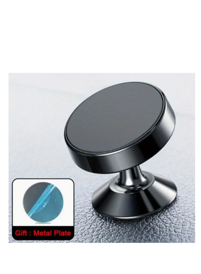 Magnetic Car Phone Holder 2 pc Rotating View Magnetic Phone Mount Magnets Cell Phone Holder for Most Smartphones Universal Stick Dashboard and Tablets