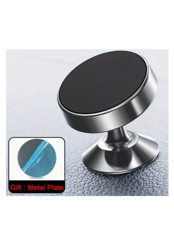 Magnetic Car Phone Holder 2 pc Rotating View Magnetic Phone Mount Magnets Cell Phone Holder for Most Smartphones Universal Stick Dashboard and Tablets