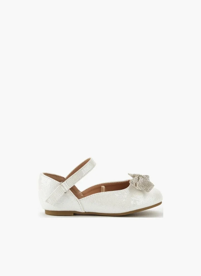 JUNIORS Girls Hook and Loop Ballerina Shoes Ramadan Collection