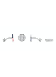 TOMMY HILFIGER TH JEWELRY ALL OVER TH FLAG TEXTURE MENS STAINLESS STEEL - 2790360 