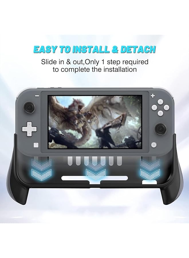 X spring Grip For Nintendo Switch Lite Comfortable Gaming Case For Extended Play Sessions Ergonomic Handheld Controller Attachment With Non Slip Texture Protective Cover For Switch Lite 2019 Model - Image 4