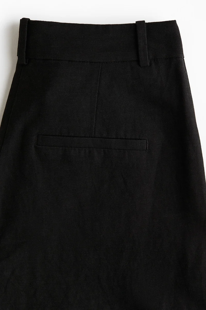 H&M Wide linen-blend trousers