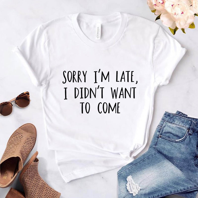 2024 T-Shirt Independent Station Women'S Short-Sleeved Wish Spot Temu - Image 1