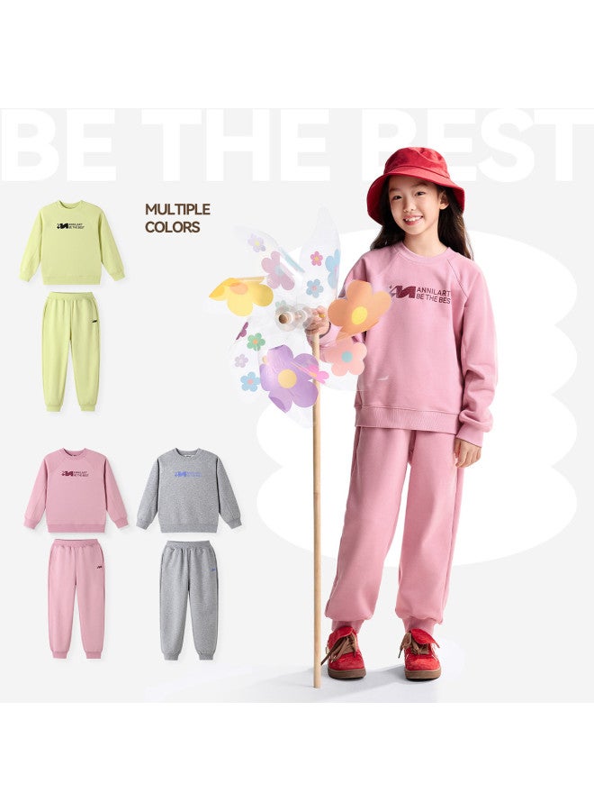 Annil Kids' Boys & Girls Hoodie Pants Light Sport Set 2025 Autumn New Loose Stretchy Casual Long Sleeve - Image 4