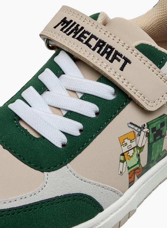 MINECRAFT Boys Hook And Loop Ankle School Sneakers - Image 4
