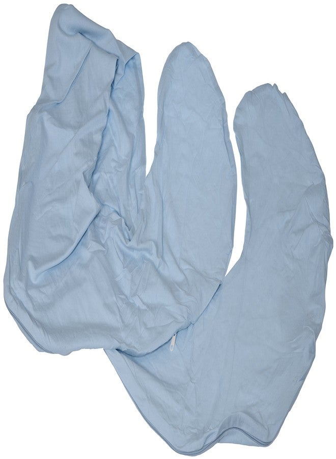 ديلوكس كومفورت غطاء بديل من قماش جيرسي أزرق لوسادة الجسم المريحة - غطاء وسادة من قماش التيشيرت - غطاء كامل الطول لوسادة الجسم المريحة - الوسادة الطويلة جدًا تُباع منفصلة - Image 2