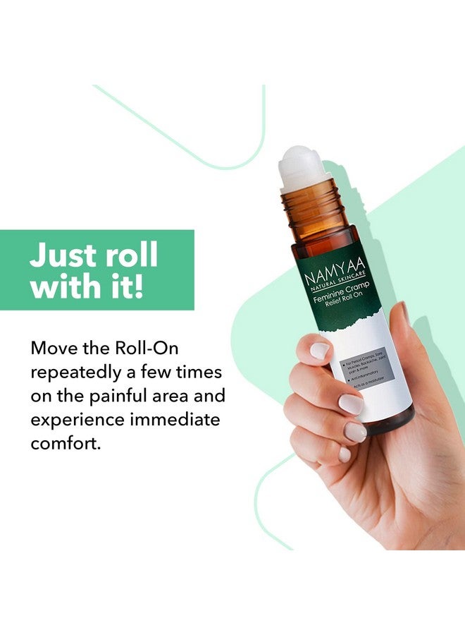 NAMYAA Feminine Cramp Relief Roll On | For Period Cramps, Lower Back Pain & Body Pain | Relief From Period Pain | 10Ml - Image 4