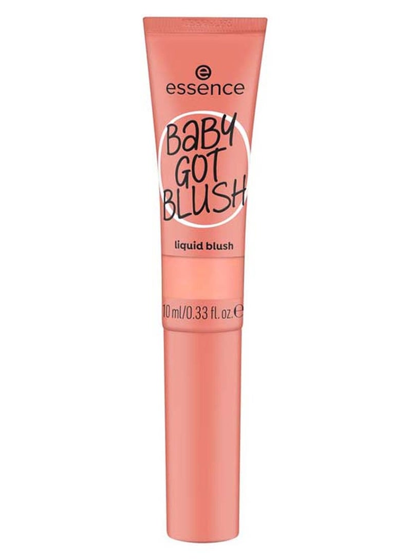 Essence Baby Got Blush | Shade 40 Coral Crush | Liquid Blush | Lightweight Quick Drying Gel Formula | Buildable Natural Vegan Makeup for Cheeks | Radiant Glow Soft Finish Coral Crush 40 - Image 1