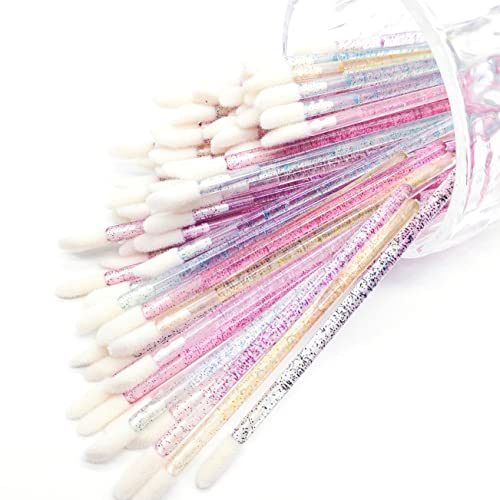 YSAFAI 600 Pieces Crystal Lip Brush Disposable Lip Gloss Wands Lipstick Applicator - Image 2