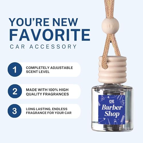 CE CRAFT CANDECraftCo Car Air Hanging Fragrance Oil, Car Auto Freshener for Essential Oils, Scents Fragrance Aromatherapy Automobile Diffuser, Long Lasting (Midnight Ice) - Image 3