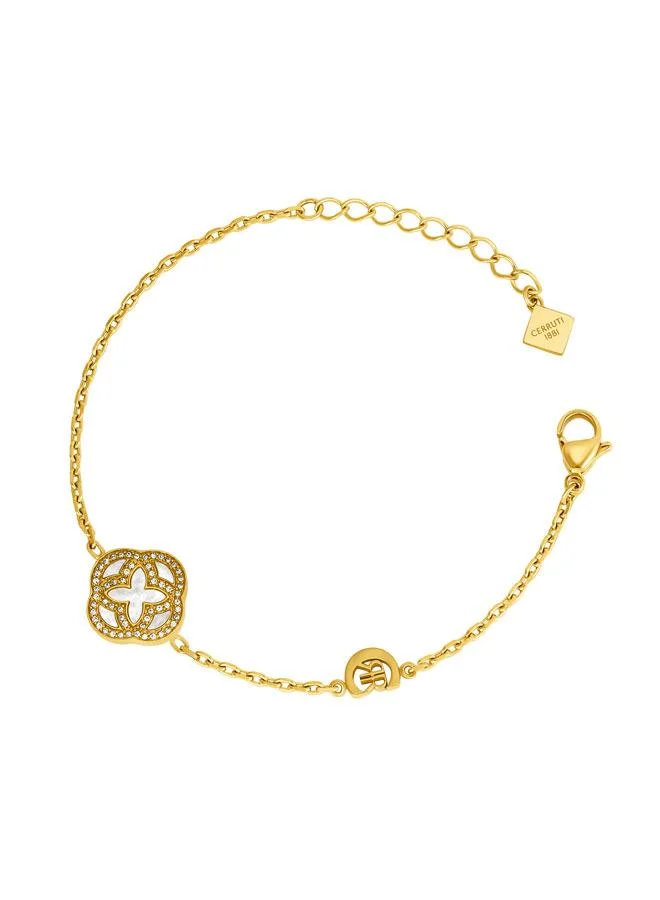 شيروتي 1881 Natalia Gold Plated Stainless Steel Chain Bracelet for Women