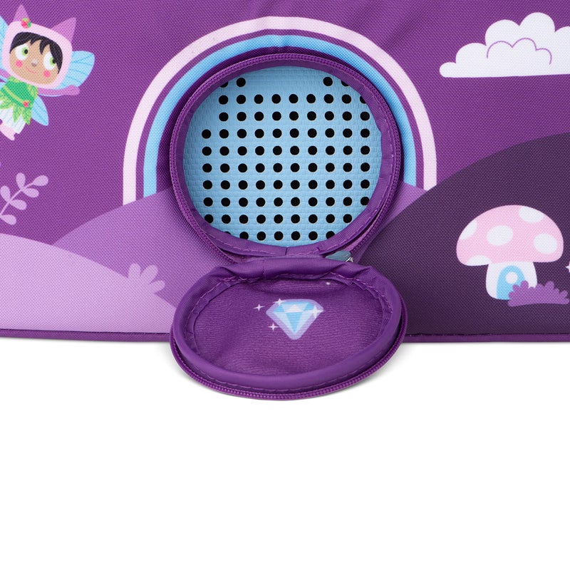 Tonies حقيبة تونيس للاستماع واللعب - حماية آمنة لجهاز تونيبكس، سماعات الرأس، محطة الشحن، و 6 شخصيات - فوق قوس قزح - Image 4