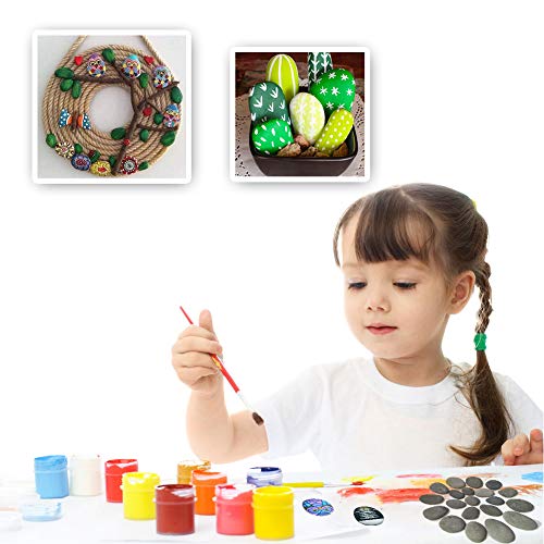 lifetop 120PCS Painting Rocks, DIY Rocks Flat & Smooth Kindness Rocks for Arts, Crafts, Decoration, Medium/Small/Tiny Rocks for Painting,Hand Picked for Painting Rocks… - Image 5