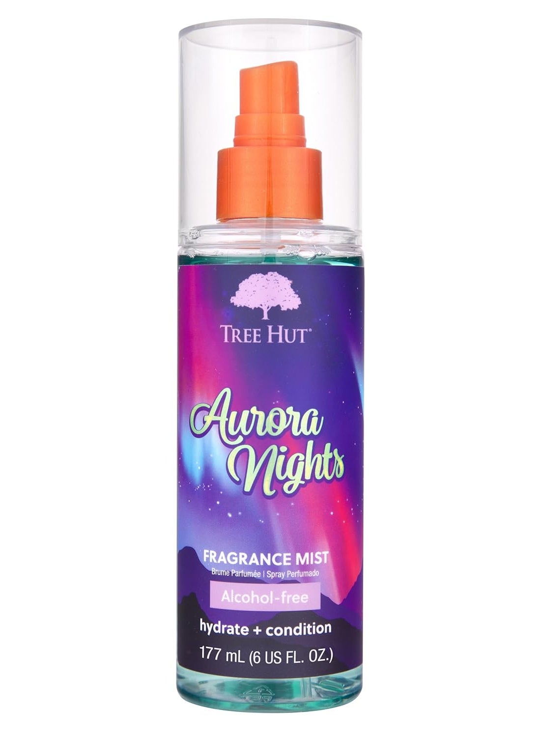 Tree Hut - Tree Hut Aurora Nights Fragrance Mist  Spritz On for a Refreshed Feel or Layer with Your Favorite Scents  Versatile Body Spray  6 fl oz - Image 1